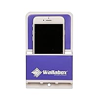 WALLABOX® (Vivid Violet, 1 Pack - Universal Cell Phone Holders, Wall Mount - Fits All iPhone & Android Phones. Great for Bedroom, Bathroom, Office, Car, Charging Station