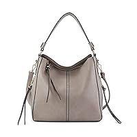 Roomy Women Handbags Hobo Shoulder Bags Tote PU Leather Purse with Adjustable Shoulder Strap and Tassel
