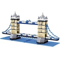London Tower Bridge Building Blocks Set (1936Pcs) Famous World Architecture Educational Toys Micro Bricks for Kids Adults