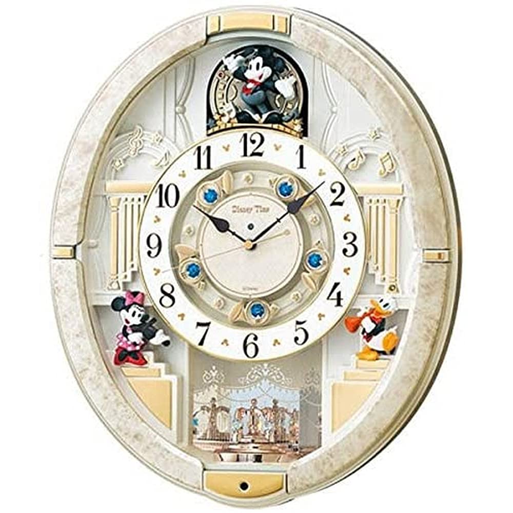 Mua Seiko clock wall clock Mickey Mouse Atomic Analog from young 12 Songs  Melody Rotating Ornament Mickey and Friends Disney Time Disney Time White  Marble Pattern fw580 W Seiko trên Amazon Nhật