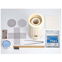 PMC Precious Metal Clay Ceramic Kiln & Silver Clay Firing Starter Kit, with Instructions, for Making Jewelry Charms, Days Porcelain Science pmcflex Beginner Kit Mini Pot