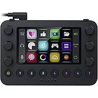 Razer Stream Controller-All-in-One Control Deck for Streaming-12 Haptic Switchblade Keys-6 Tactile Analog Dials- Black - Rz20-04350100-R3M1 - USB