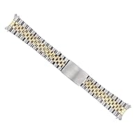 Ewatchparts 20MM 14K GOLD TWO TONE JUBILEE WATCH BAND COMPATIBLE WITH ROLEX DATEJUST 16234 16613 16613LB