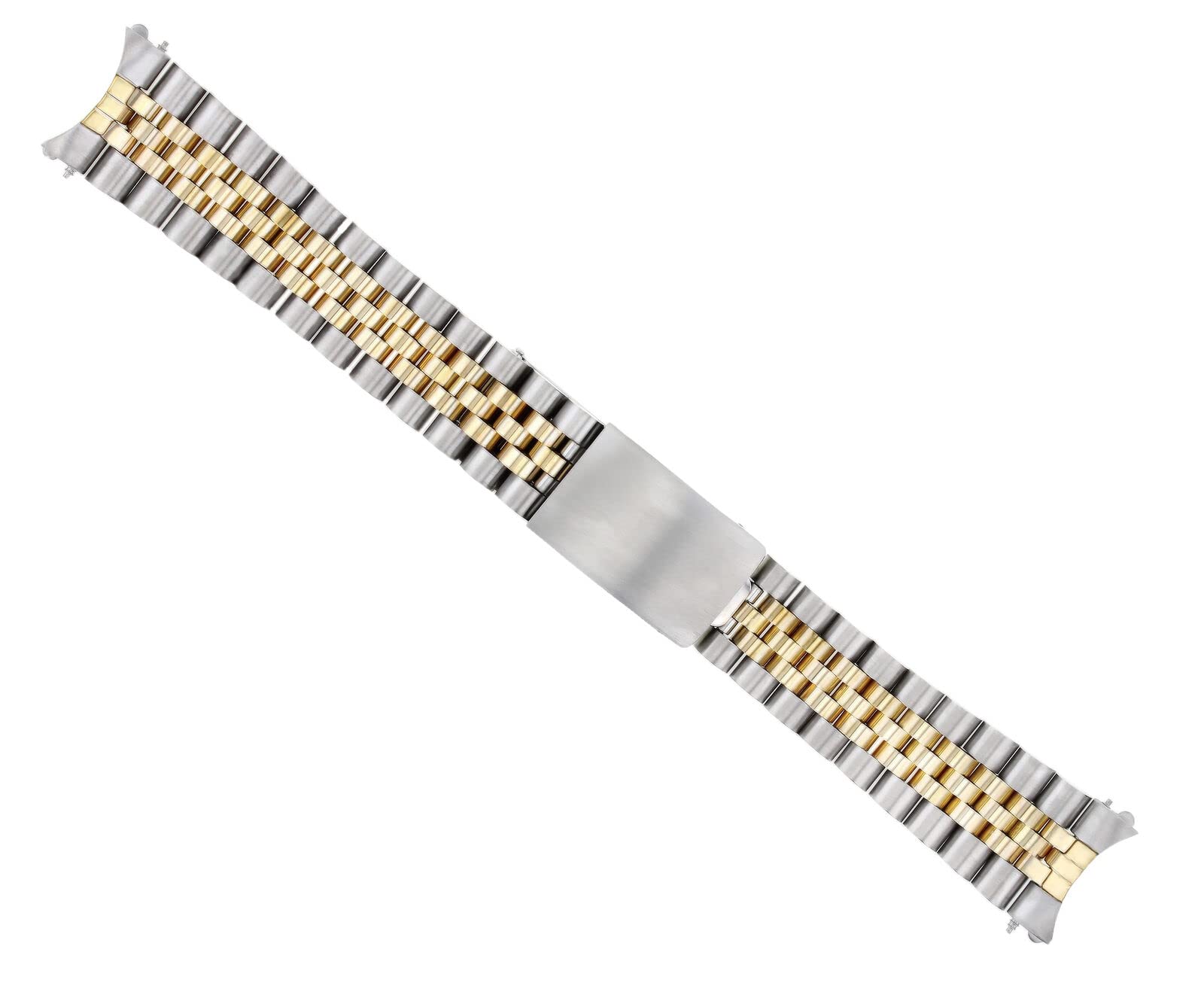 20mm 14K Real Gold T/Tone Jubilee Watch Band Compatible with Rolex Datejust 1601 1603 16233