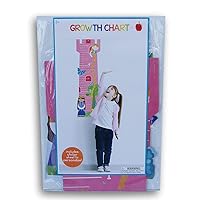 Pink Rapunzel Growth Chart Castle Tower for Girls (Princess) with Stickers to Personalize