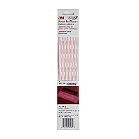 3M Press-In-Place Emblem Adhesive, 08069, 2 in x 12 in, 10 Adhesive Strips per Pack