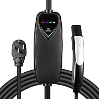 Lectron Level 2 Tesla Charger - 240V, 40 Amp, NEMA 14-50 Plug, 16 ft Extension Cord - Portable Electric Car Charger for Tesla - Compatible with All Tesla Models 3/Y/S/X