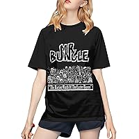 Mr Bungle Baseball T Shirt Woman's Fashion Tee Summer Crew Neck Short Sleeves Tshirt Black