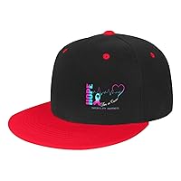 Hope for A Cure Infertility Awareness Snapback Hat Flat Bill Hat Baseball Cap for Men Women Flat Brim Hats