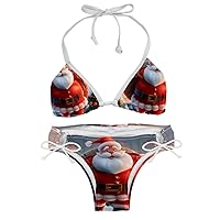 Bikini Sets for Women, Bathing Suit for Women 2 Piece Bikini, Bikini Sets, Cartoon Santa Claus