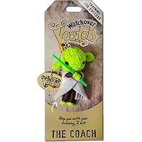 Watchover Voodoo - String Voodoo Doll Keychain – Novelty Voodoo Doll for Bag, Luggage or Car Mirror - Coach Voodoo Keychain, 5 inches
