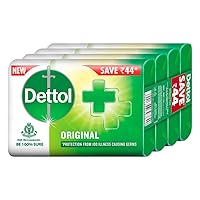 Dettol Bathing Soap Original, 125gm, Pack of 4