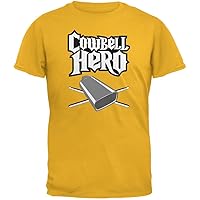 Old Glory Cowbell Hero Gold Adult T-Shirt - Medium