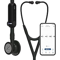 3M™ Littmann® CORE Digital Stethoscope, Black Chestpiece, Tube, Stem and Headset, 27 inch, 8480