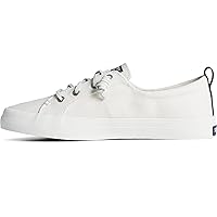 Sperry Womens Crest Vibe Linen Sneaker, White, 10