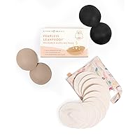 Kindred Bravely Fearless Leakproof Breast Pad 4-Pack & Organic Washable Breast Pads 10-Pack Bundle