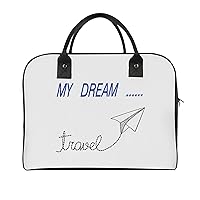 Paper Plane Travel Dream Travel Tote Bag Large Capacity Laptop Bags Beach Handbag Lightweight Crossbody Shoulder Bags for Office