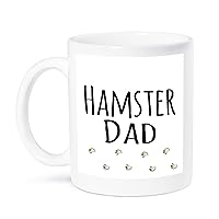 3dRose Hamster Dad Mug, 11 oz, Ceramic