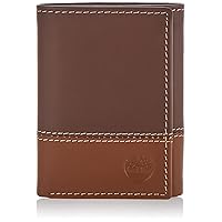 Men's Leather Trifold Wallet with ID Window