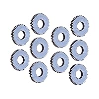 DIY Toy Car Robot Gears Set(20Pcs), 42T 7.05mm Hole 17.3MM Outer Diameter Steel Metal Gears for RC Replacement