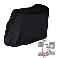 Mobility Scooter Cover,Waterproof Scooter Cover for Outdoor Storage,Heavy Duty 420D Mobility Scooter Accessories All-Weather Protection Cover - 67 x 24 x 46 Inch (L x W x H)