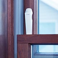 Toddleroo by North States Sliding Window & Door Wedge Locks | Limits The Space That Windows and Sliding Doors can Open | No Tools Required | Baby proofing with Confidence (4-Pack, White)