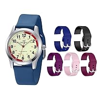 SIBOSUN Watch Bands 20mm Quick Release Silicone Watch Bands Comfortable Waterproof Watch Strap Colorful Set (5 Packs - Light Pink, Burgundy, Purple, Navy, Black)