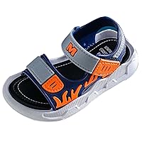 Baby Boys Shoes Size 5 Boys Sandals Summer Beach Shoes Hook Loop Fashion Flame Breathable Non Slip Start Shower Slides
