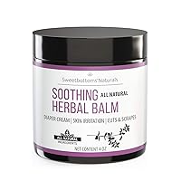 All-Natural Diaper Rash Cream Balm - Soothe Agitated Skin - Made With Botanical-Rich Butters & Oil - No Additives Diaper Cream 4 oz.