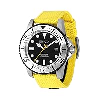 Invicta Men's 44mm PRO Diver Automatic Master of The SEA Yellow Tone Stainless Steel Watch 37410