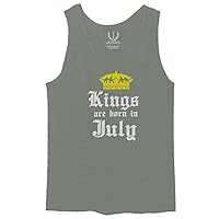 The Best Birthday Gift Kings are Born in July Men's Tank Top