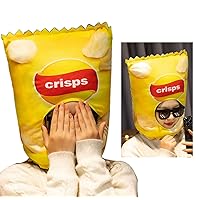 2023 Novelty Crisps Hat Plush Potato Chips Dress Up Cap Mask for Halloween Christmas Party Costume