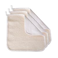 Evriholder Soft-Weave Exfoliating Wash Cloths Dual-Textured for Face and Body, Pack of 3
