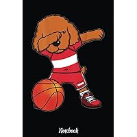 Dabbing Poodle Austria Basketball Fans Jersey Bball Lovers Notebook: Basketball Themed Blank Lined Journal Notebook for School, Work, Taking Notes & Gifting - for Boys & Girls, Teens, ... 110 pages