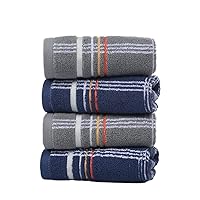 BHUKF Plaid Towel Cotton Face Wash Towel Soft Absorbent Towel Thickened Cotton Face Towel Hotel Towel