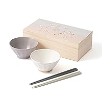 Franc Pair Gift Rice Bowl & Chopsticks ELEGANCE