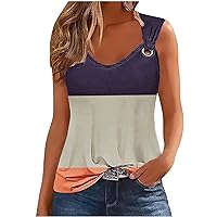 Womens Tank Tops Sleeveless Print Basic Cami Top Summer Casual Blouse Vest Shirts Summer Spring Fashion 2024
