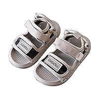 Summer Big Kids Boys Adjustable Straps Sport Sandals Soft Bottom Sandal Non Slip Lightweight Causal Shoes