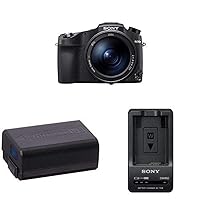 Sony Cyber‑Shot RX10 IV with 0.03 Second Auto-Focus & 25x Optical Zoom with NP-FW50 Lithium-Ion 1020mAh Rechargeable Battery and BC-TRW W Series Charger