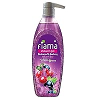 Fiama Shower Gel Blackcurrant & Bearberry Body Wash With Skin Conditioners For Radiant Glow, 500ml Pump (16.90 Oz) (Blackcurrant & Bearberry)