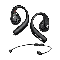 Soundcore by Anker AeroFit Pro Open-Ear Headphones, Ultra Comfort, Secure Fit, Ergonomic Design, Rich Sound with LDAC, Bluetooth 5.3, IPX5 Water-Resistant, 46H Playtime, App Control