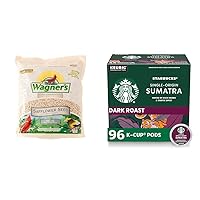 Wagner's 57075 Safflower Seed Wild Bird Food, 5-Pound Bag & Starbucks K-Cup Coffee Pods—Dark Roast Coffee—Sumatra for Keurig Brewers—100% Arabica—4 Boxes
