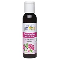 Aromatherapy Body Oil - Comforting Geranium 4 fl Ounce (118 ml) Liquid