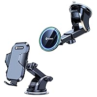 VICSEED Suction Cup Dashboard Phone Holder for Car for MagSafe Car Mount Cell Phone Holder Compatible with All Mobile Phones