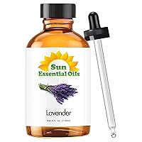 Sun Essential Oils 4oz - Lavender Essential Oil - 4 Fluid Ounces