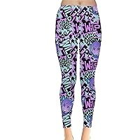 CowCow Womens Animal Unicorn Cats Fancy Outer Space Galaxy Wonderland Castle Stretchy Leggings, XS-5XL