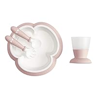 Baby Feeding Set, Powder Pink , 4 Piece Set