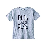 Baby Tee Time Boys' Crew Neck TEE Play Like a Boss Funny Shirt