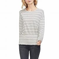 Vince Camuto Womens Stripe Pullover Blouse