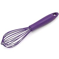 Chef Craft Premium Silicone Wire Cooking Whisk, 10.5 Inch, Purple